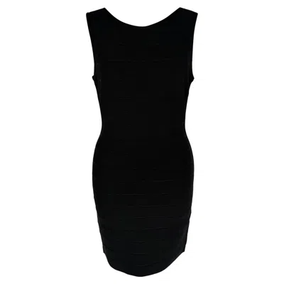 Herve Leger Bandage Mini Dress In Black Rayon