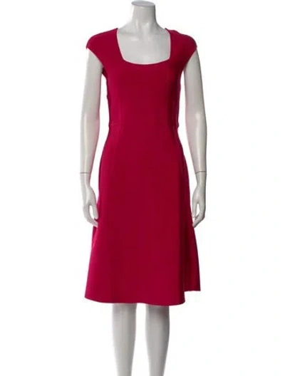 Pre-owned Herve Leger Beatrice Knee-length Dress In Pink
