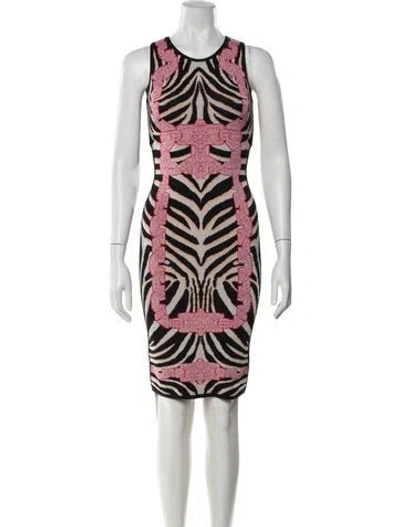 Pre-owned Herve Leger Behati Mini Dress In Multi