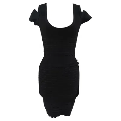 Pre-owned Herve Leger Hervé Léger Black Dress Size S Women's Rtw France 21st Century