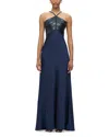 Herve Leger Blake Gown In Midnight