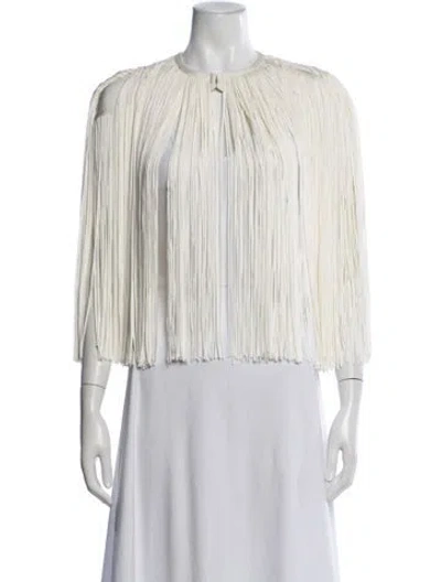 Pre-owned Herve Leger Cape In White