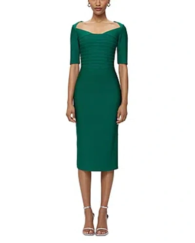 Herve Leger Caroline Dress In Green