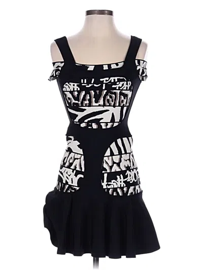 Pre-owned Herve Leger Casual Dress In Black