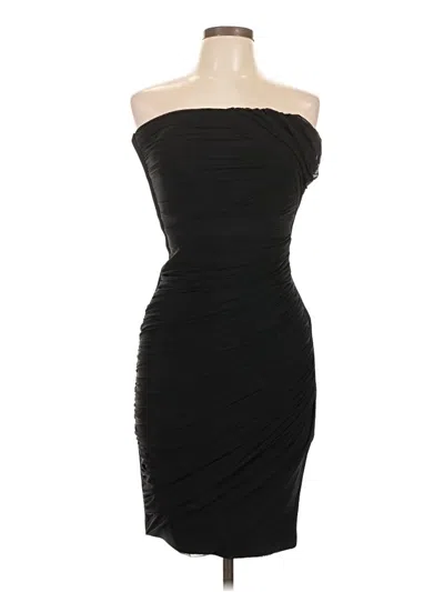 Pre-owned Herve Leger Cocktail Dress In Black