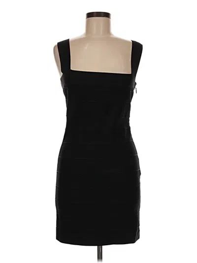 Pre-owned Herve Leger Cocktail Dress In Black