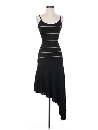 Pre-owned Herve Leger Cocktail Dress In Black
