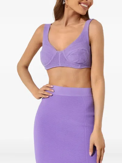 HERVE LEGER CORSET BOUCLE TOP