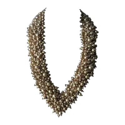 Pre-owned Herve Leger Hervé Léger Couture - Black Bandage Dress With Jeweled Neckline, Like New