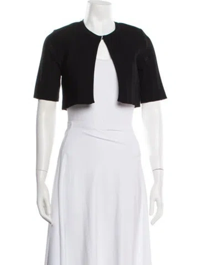 Pre-owned Herve Leger Crew Neck Sweater In Black