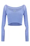 Herve Leger Hervé Léger Crop Top In Purple