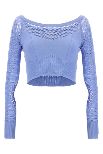 Herve Leger Crop Top In Purple