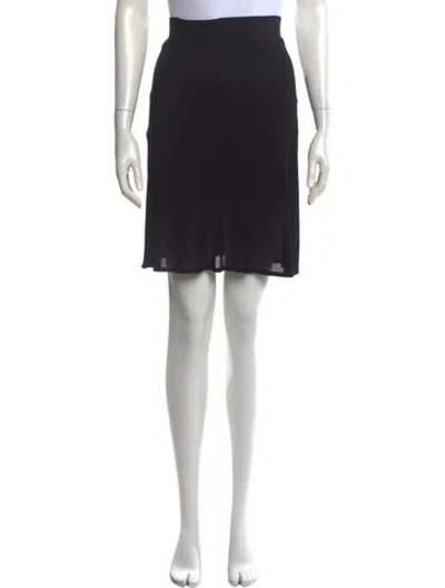 Pre-owned Herve Leger Cutout Accent Mini Skirt In Black