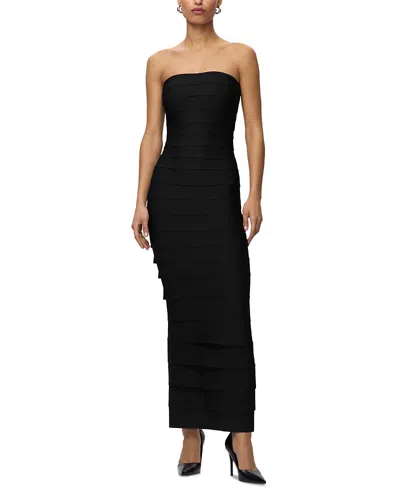 Herve Leger Elaina Bandage Gown In Black