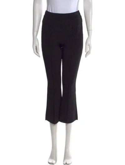 Pre-owned Herve Leger Flared Pants In Black