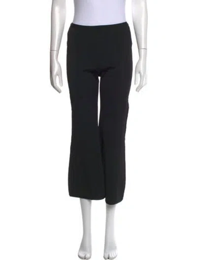 Pre-owned Herve Leger Flared Pants In Black