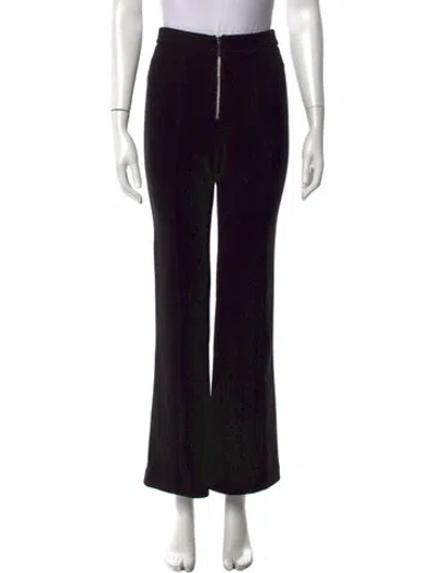 Pre-owned Herve Leger Flared Pants In Black
