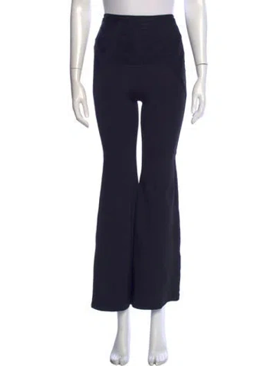 Pre-owned Herve Leger Flared Pants In Blue