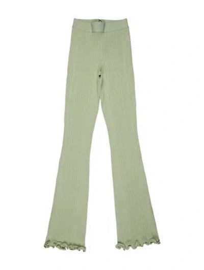 Pre-owned Herve Leger Flared Pants In Green