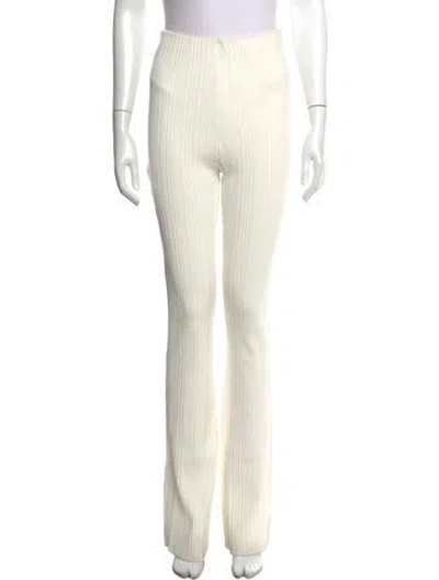 Pre-owned Herve Leger Flared Pants In Neutral