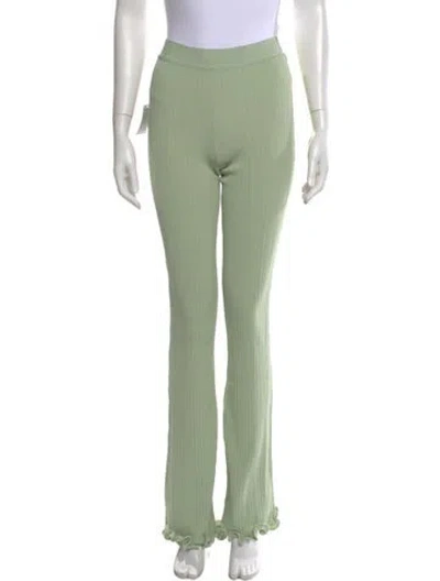 Pre-owned Herve Leger Flared Pants W/ Tags In Green