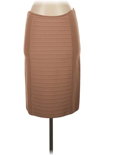 Pre-owned Herve Leger Formal Skirt In Brown