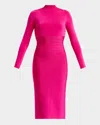 Herve Leger Freya Dress In Magenta