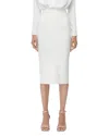 Herve Leger Women's Icon Bandage Pencil Skirt In Alabaster
