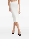 Herve Leger Icon Bandage Pencil Skirt In White