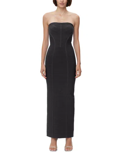 HERVE LEGER HERVÉ LÉGER ICON CHEVRON BUSTIER GOWN