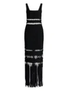 Herve Leger Ines Fringed Dress In Black