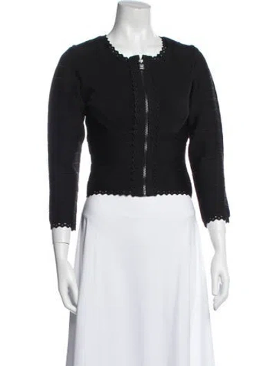 Pre-owned Herve Leger Jacket In Black
