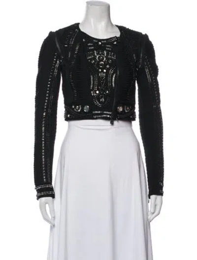 Pre-owned Herve Leger Jacket In Black