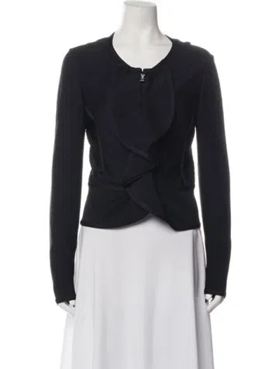 Pre-owned Herve Leger Jacket In Black