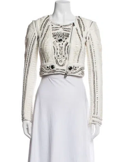 Pre-owned Herve Leger Jacket In Neutrals