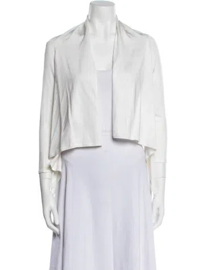 Pre-owned Herve Leger Jacket In White