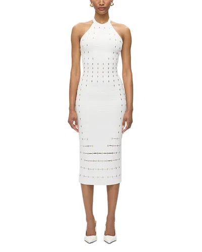 Herve Leger Joanne Dress In Alabaster