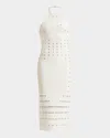 Herve Leger Joanne Dress In Alabaster