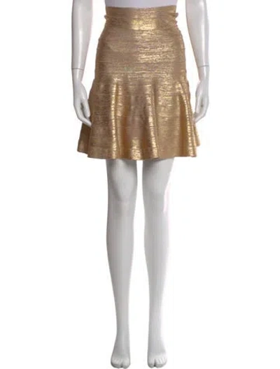 Pre-owned Herve Leger Knee-length Skirt