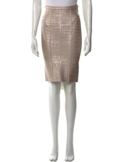 Pre-owned Herve Leger Knee-length Skirt