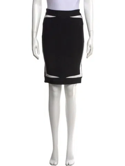 Pre-owned Herve Leger Knee-length Skirt In Black
