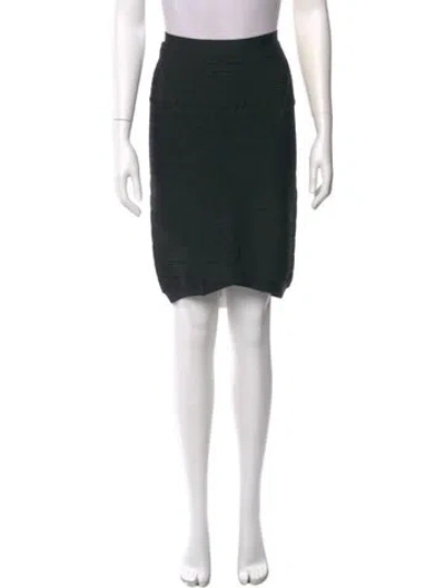 Pre-owned Herve Leger Knee-length Skirt In Black
