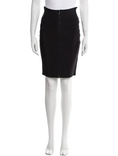 Pre-owned Herve Leger Knee-length Skirt In Black