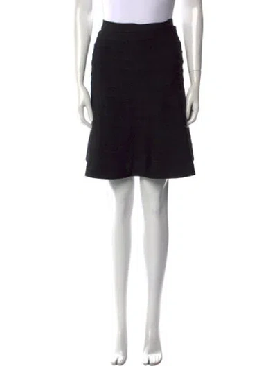 Pre-owned Herve Leger Knee-length Skirt In Black
