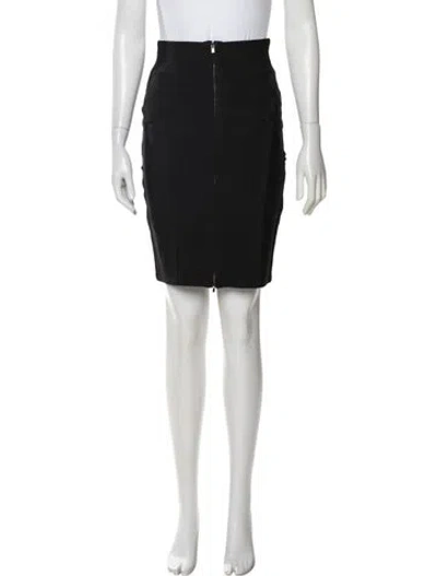 Pre-owned Herve Leger Knee-length Skirt In Black