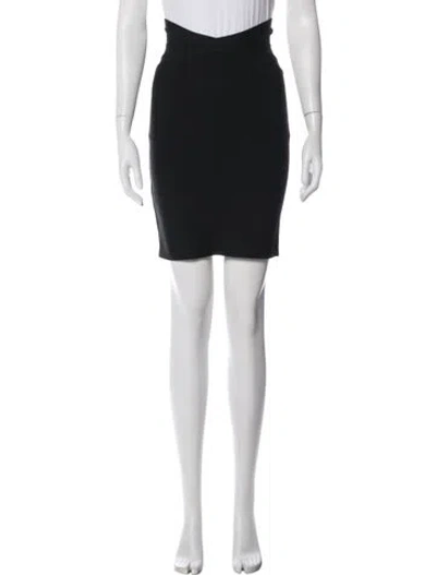 Pre-owned Herve Leger Knee-length Skirt In Black