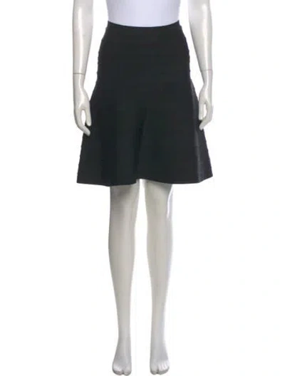 Pre-owned Herve Leger Knee-length Skirt In Black