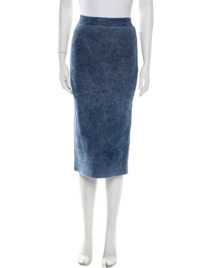 Pre-owned Herve Leger Knee-length Skirt In Blue