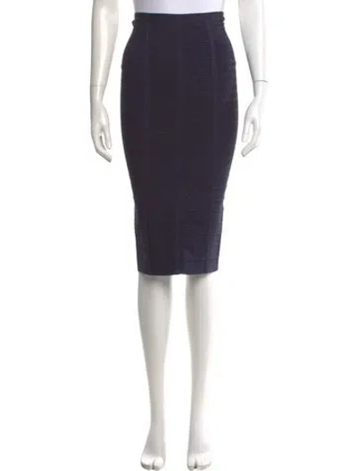 Pre-owned Herve Leger Knee-length Skirt In Blue