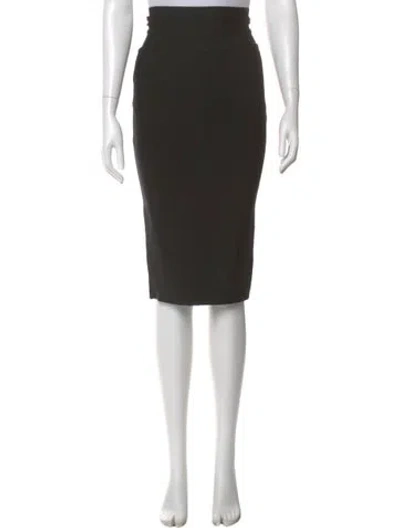 Pre-owned Herve Leger Knee-length Skirt In Green